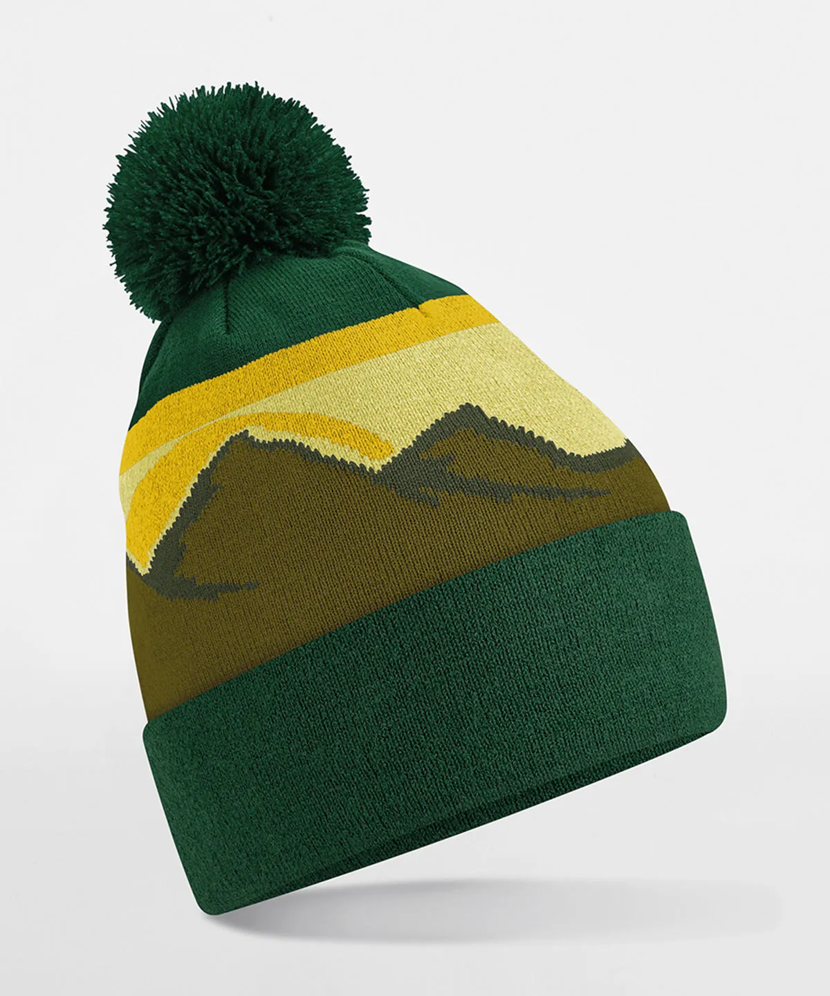 Mountain peaks pom pom beanie | Desert Peaks