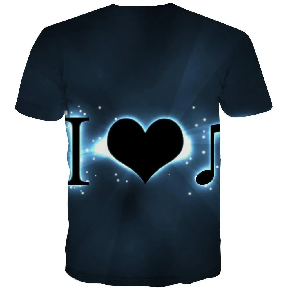 Music T shirts Men Instrument Shirt Print Retro Tshirts Casual Electronic T shirts Funny