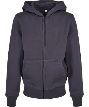 Organic kids basic zip hoodie | Navy