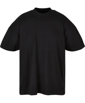 Oversized mock neck tee | Black