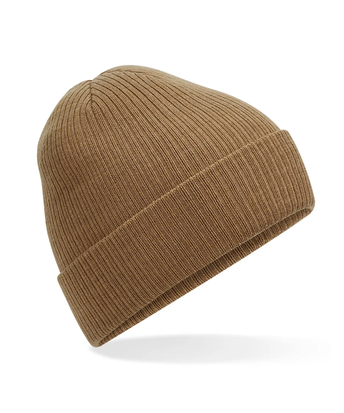 Polylana® ribbed beanie | Biscuit