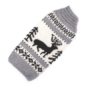 reindeer cable knit sweater - low stock