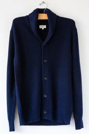 Rib Cardigan Navy