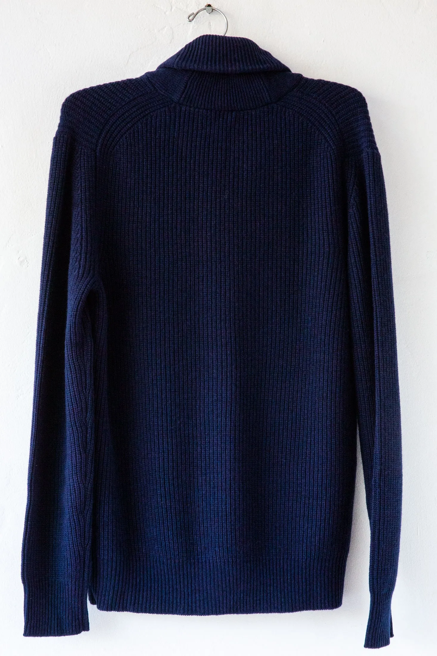 Rib Cardigan Navy