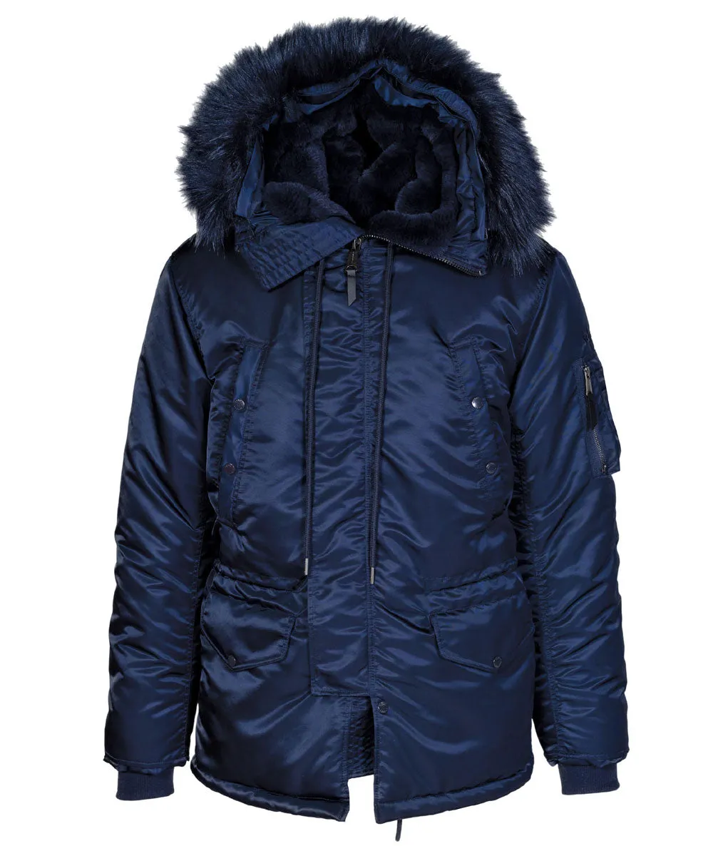 Schott NYC Men’s N-3B Parka - Navy