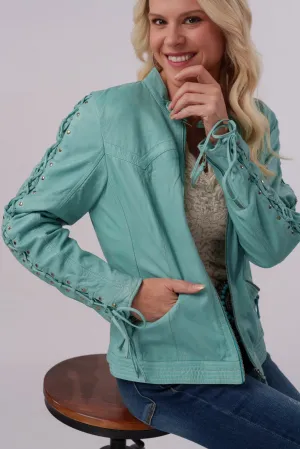 Scully Teal Rush Leather Jacket