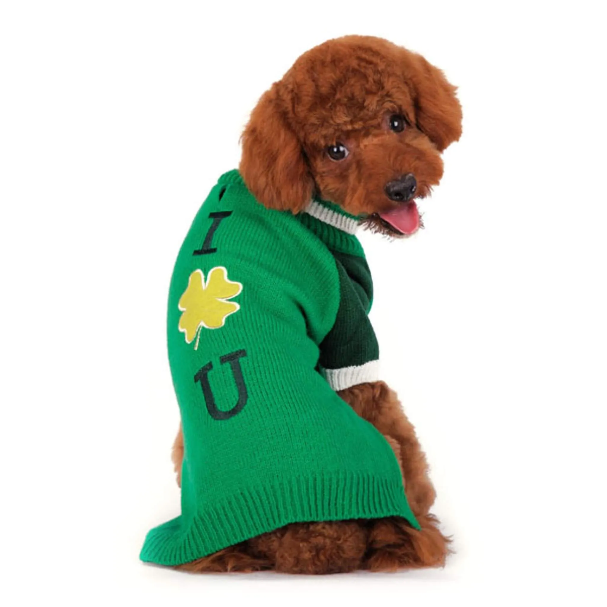 Shamrock Turtleneck Dog Sweater