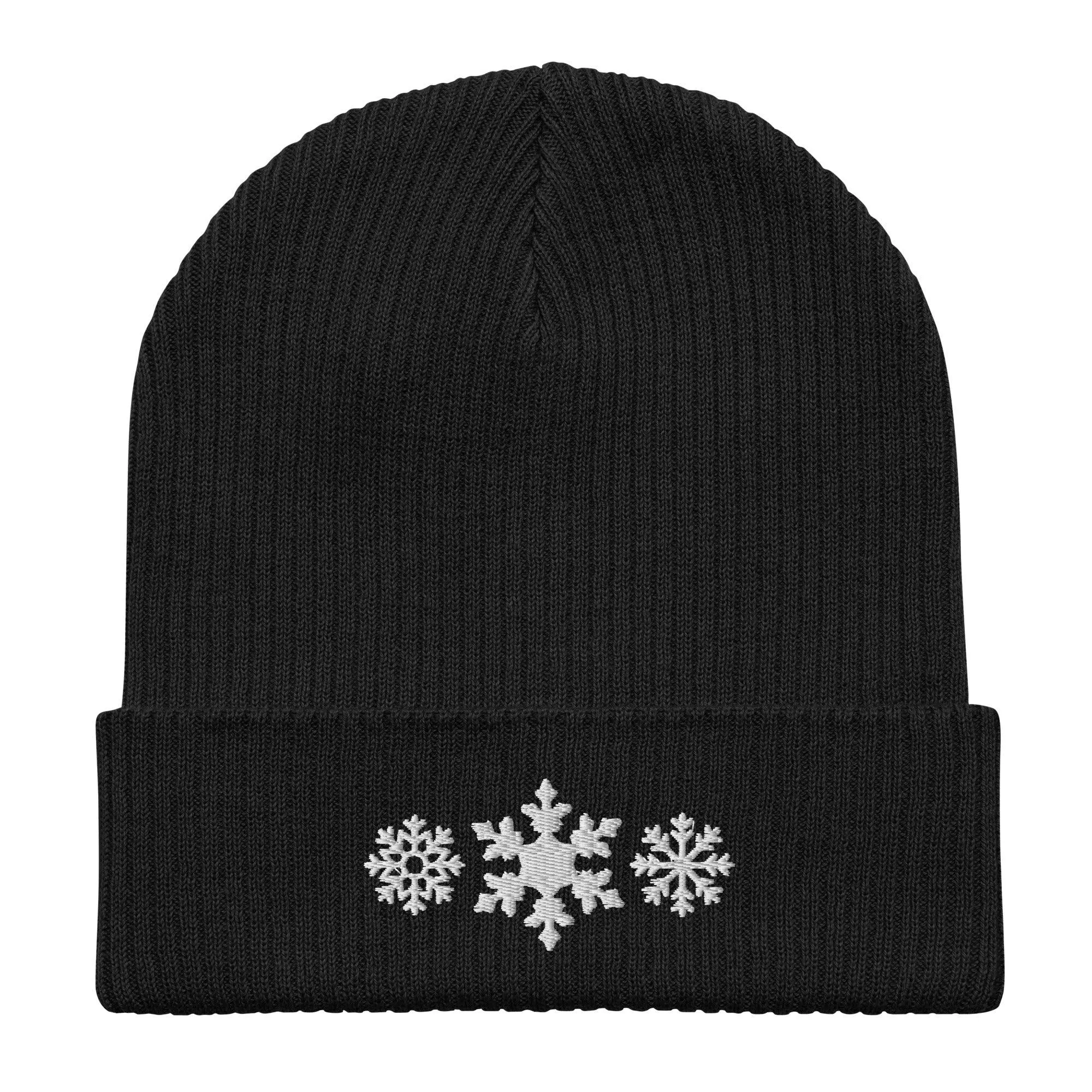 Snowflake Embroidered Beanie