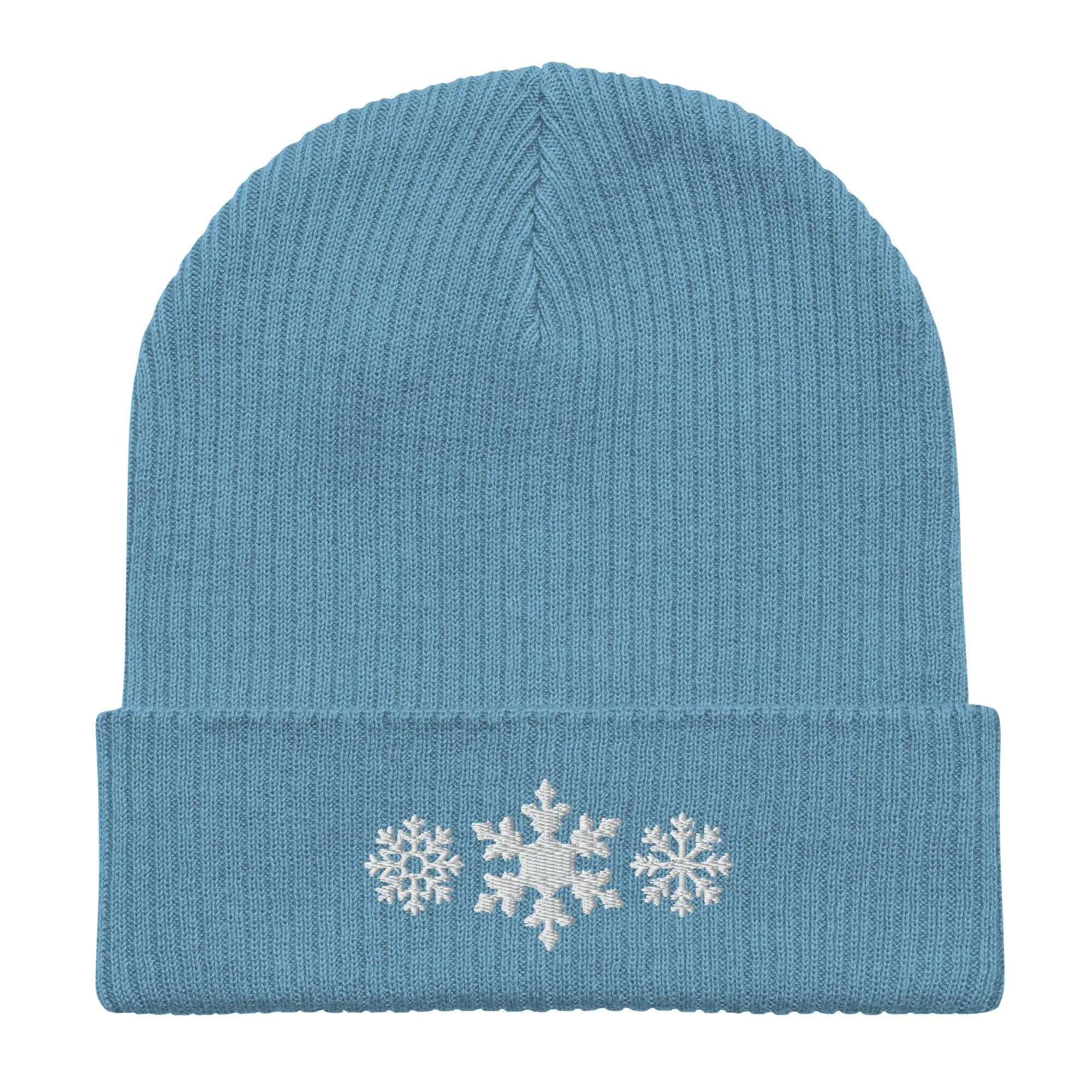 Snowflake Embroidered Beanie