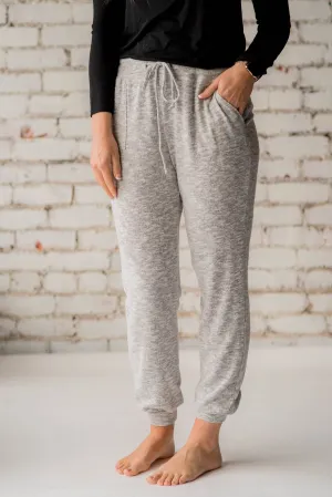 So Soft Heathered Drawstring Joggers