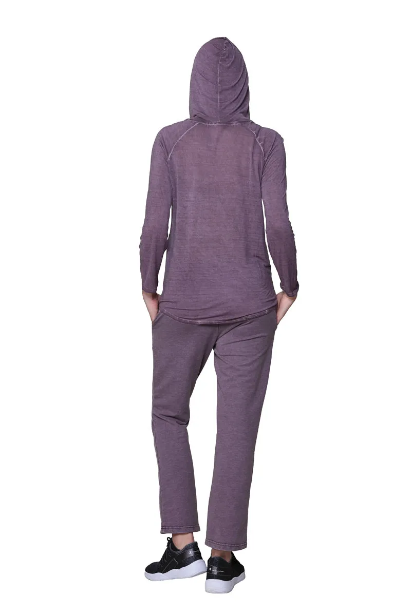 Soft & Supple 2-Piece Hooded Knit Sweatpants Set