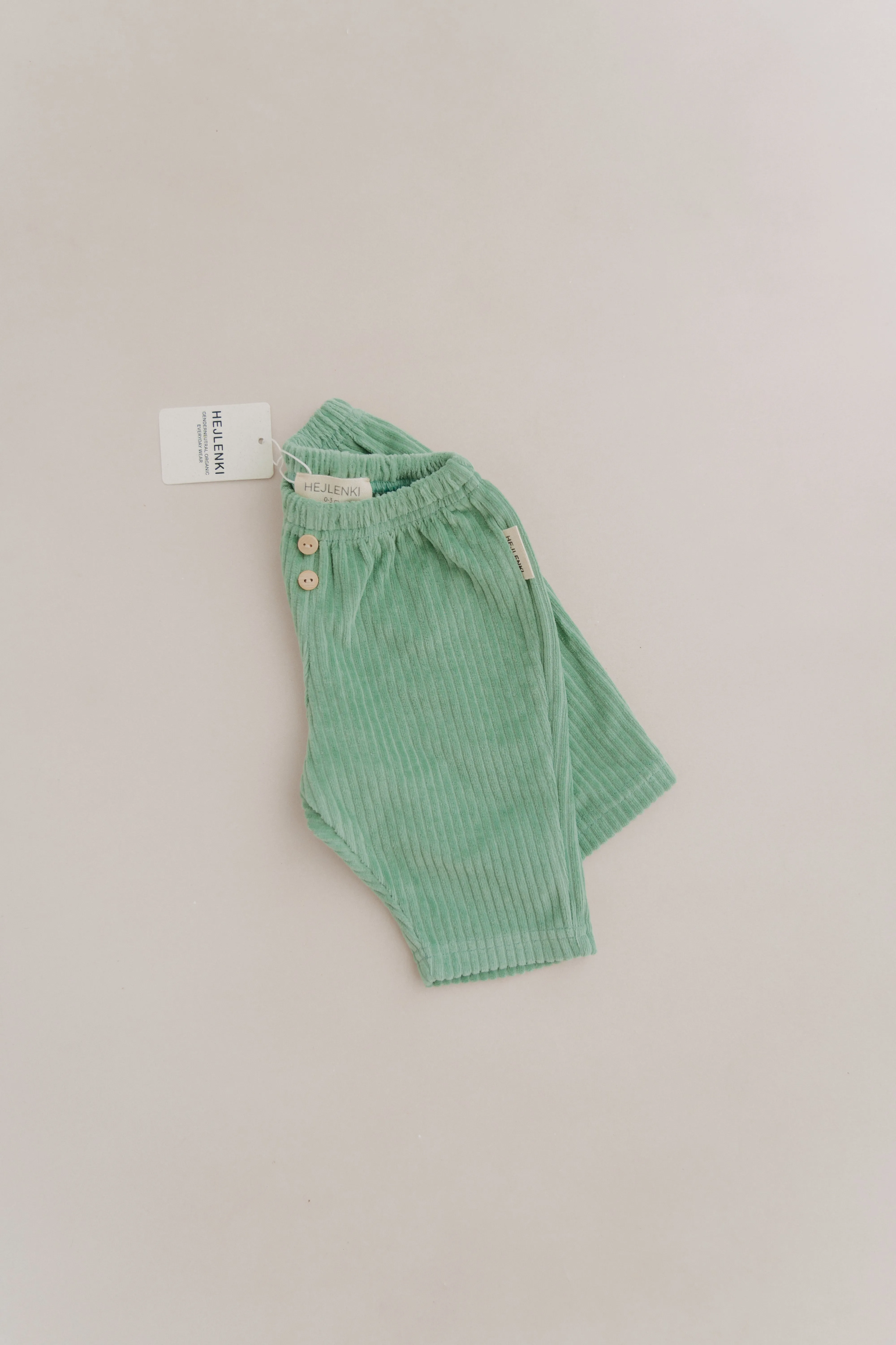 SOFT CORDUROY PANTS GREEN