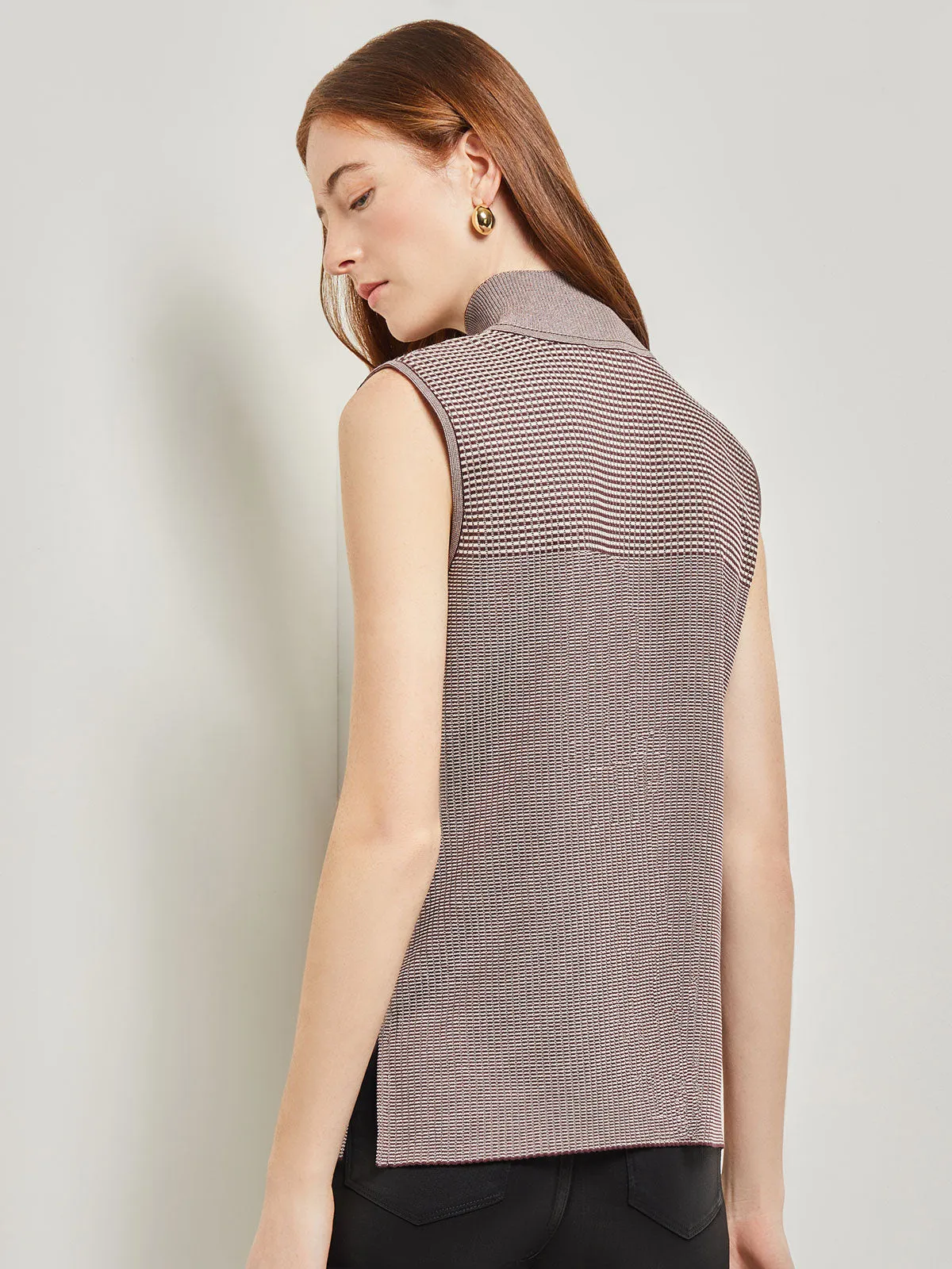 Soft Knit Long Mock Neck Tank