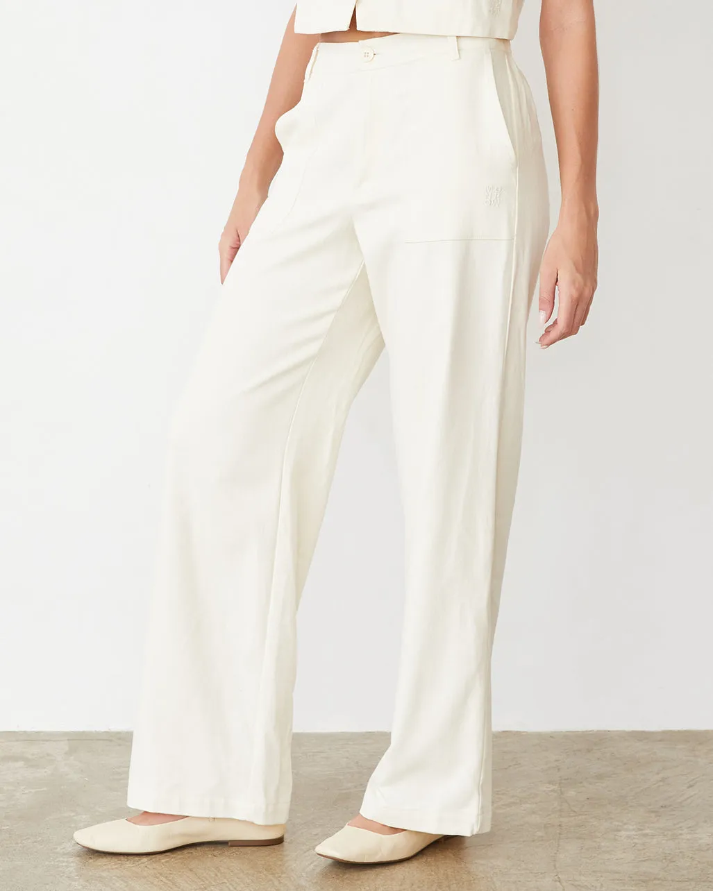 Soft Twill Patch Pocket Pant