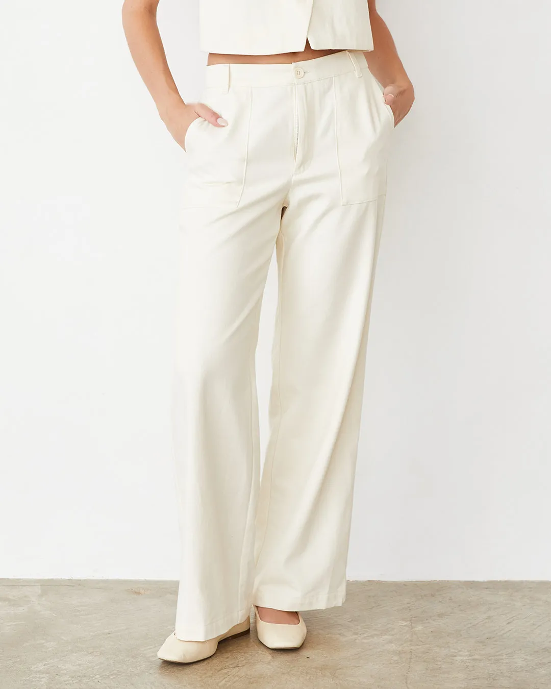 Soft Twill Patch Pocket Pant