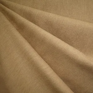 Soft Washed Linen Cotton Twill Solid Camel