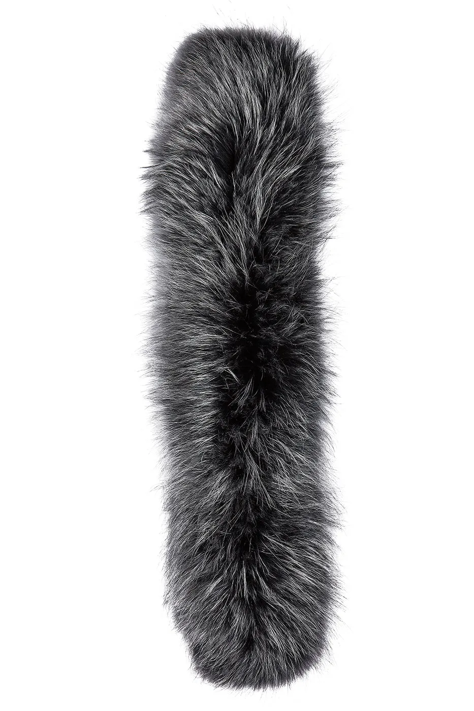 Sportalm Fur Trim in Black with Silver Tips