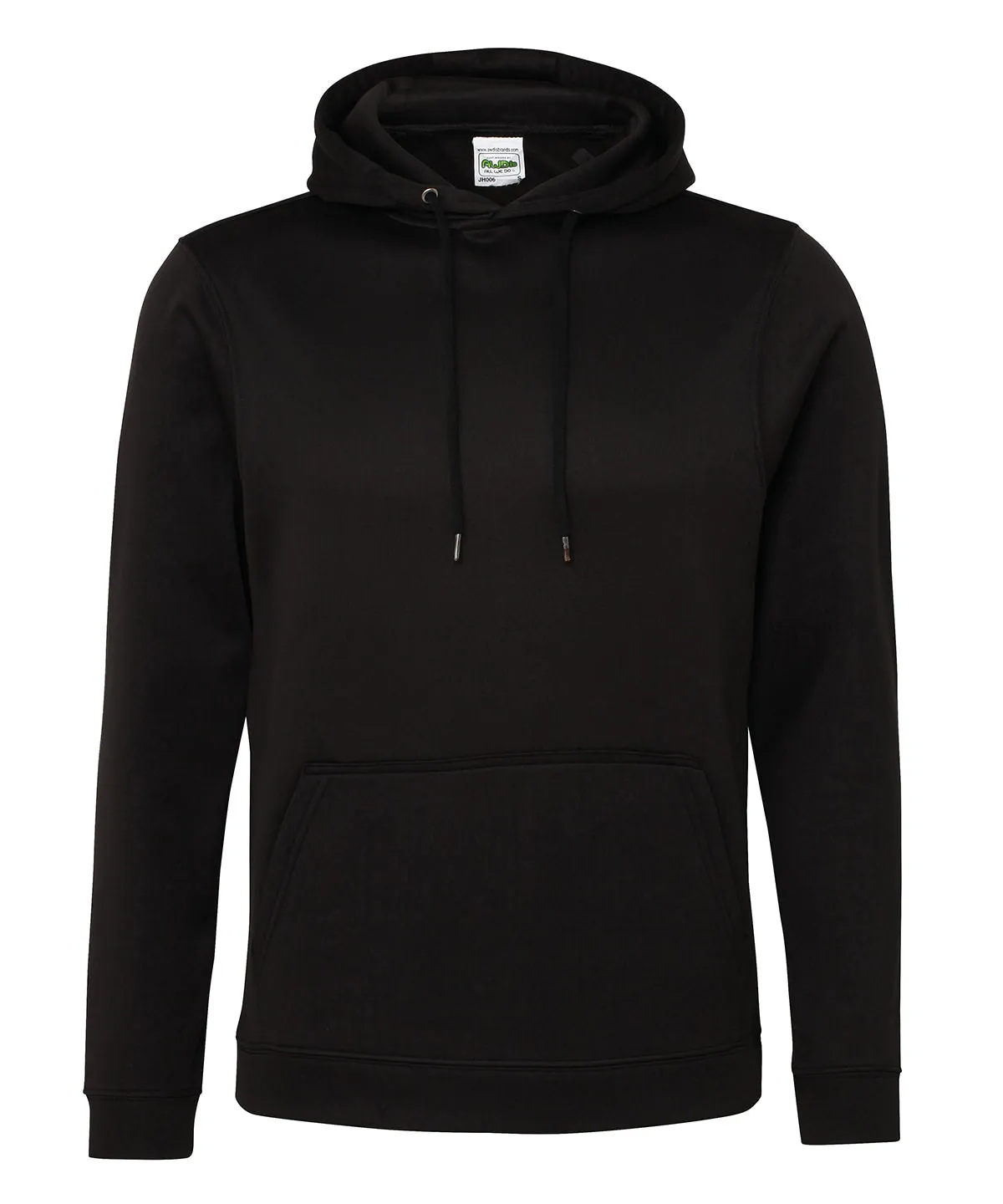 Sports polyester hoodie | Jet Black