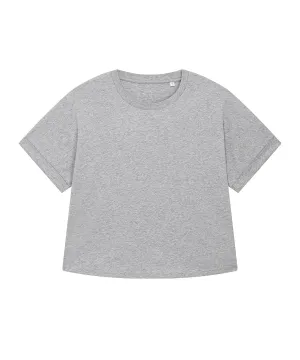 Stella Collider oversized womens t-shirt (STTW089) | Heather Grey