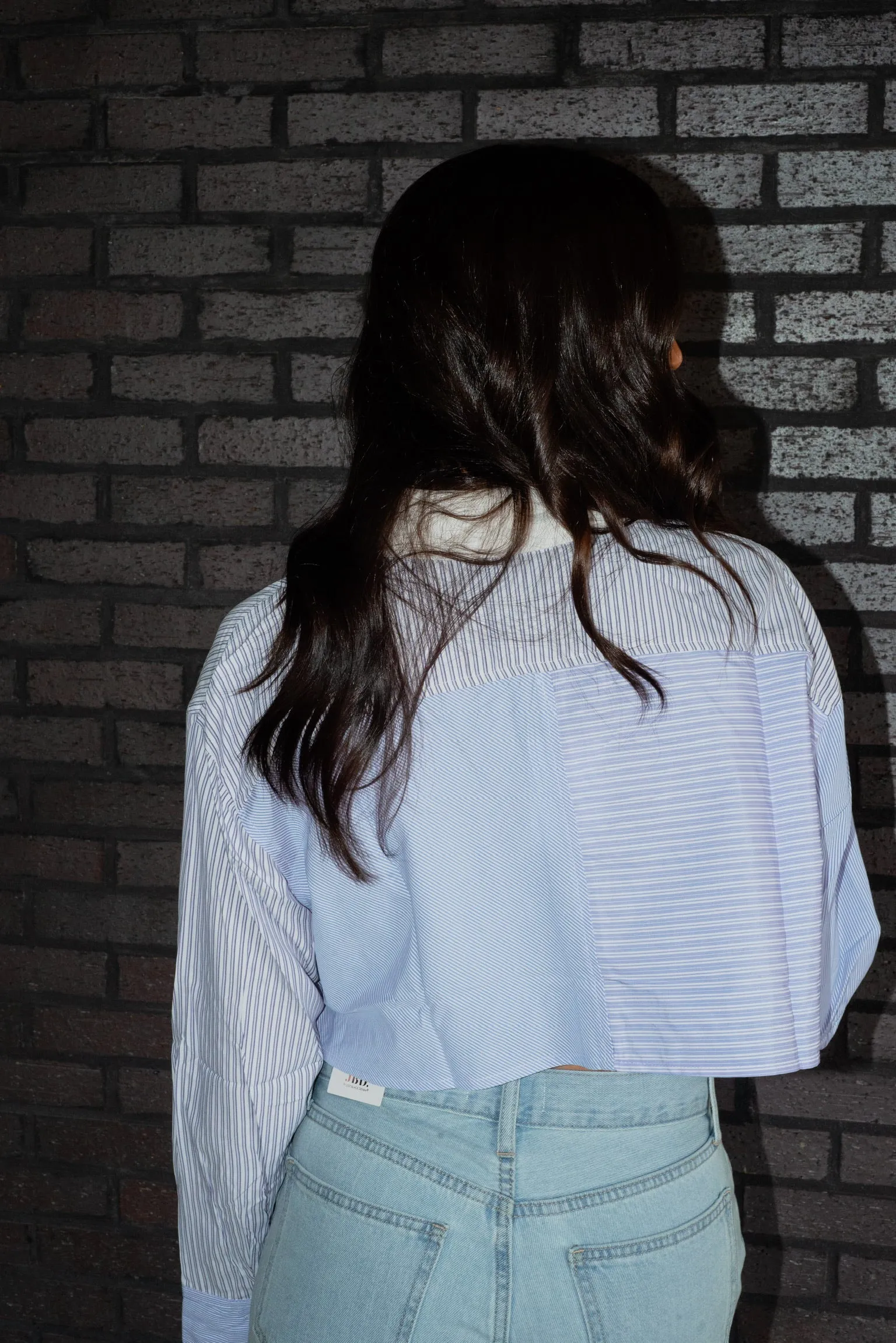 STELLA CROP BUTTON DOWN