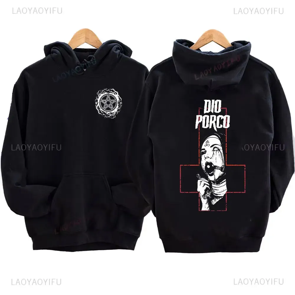 The Bad Nun Hoodie – Satanic Hip-Hop Fleece Sweater for Harajuku Streetwear Fans