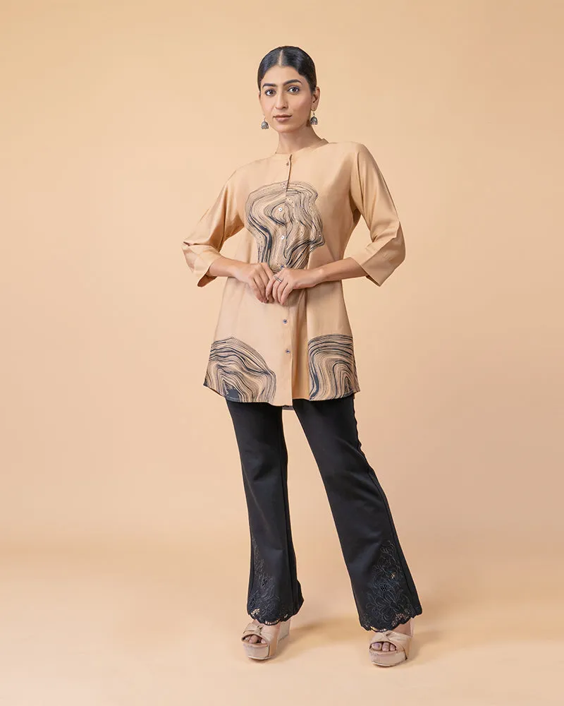 Trendy Georgette Printed Shirt for Effortless Style