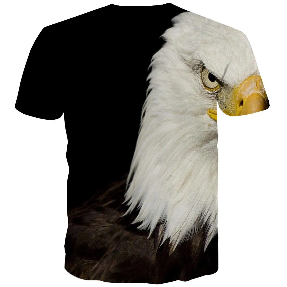 USA T shirts Men Animal Tshirt Printed Raptor Tshirts Casual Fly T shirts Funny Eagle T-shirts 3d