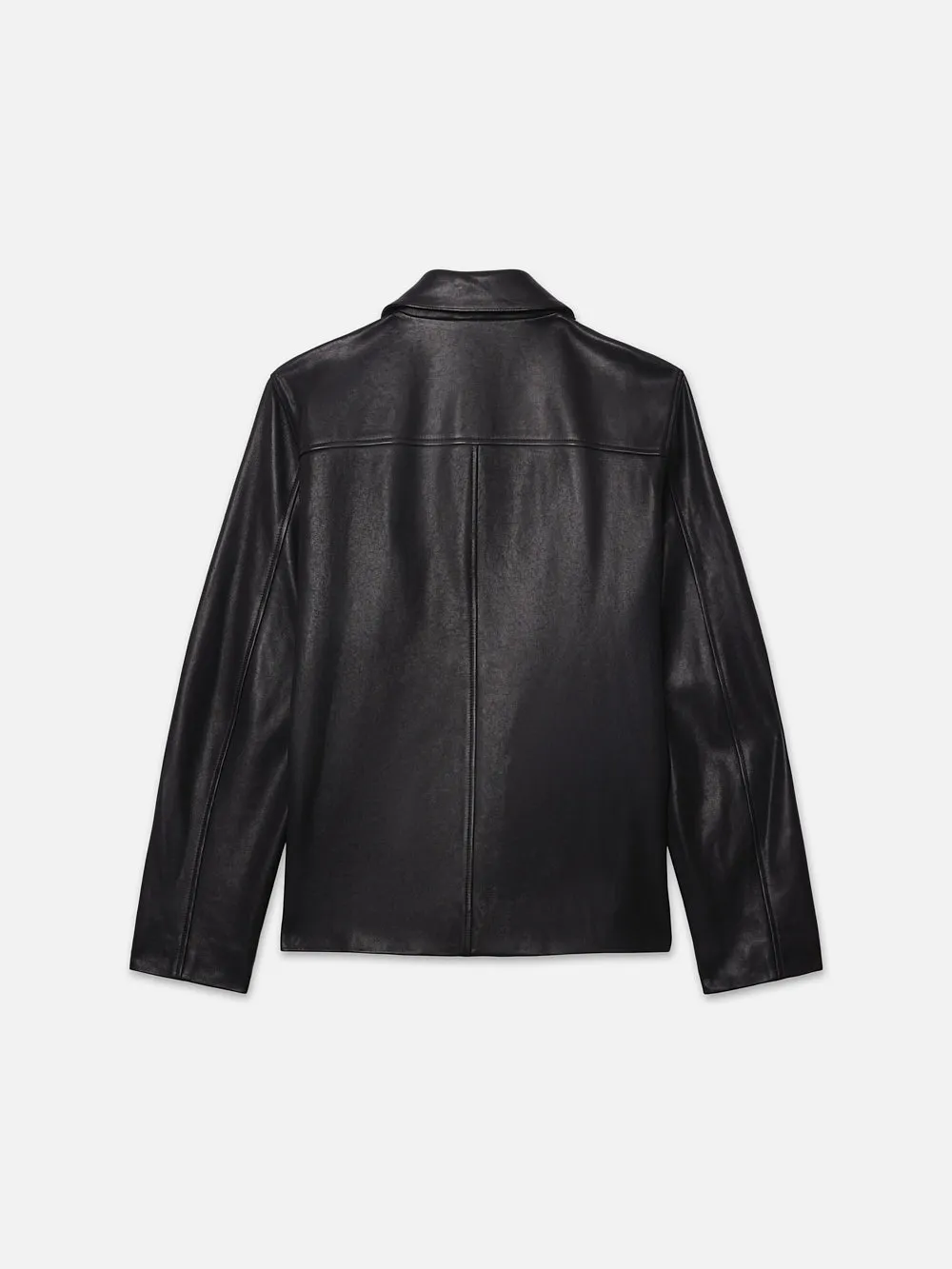 Utility Leather Jacket -- Black