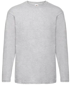 Valueweight long sleeve T | Heather Grey