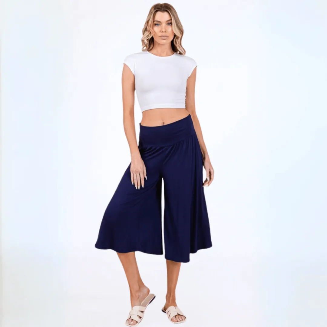 Wide Leg Gaucho Short Pants Made in USA