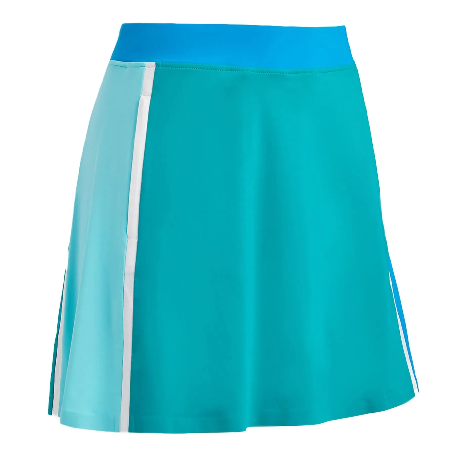 Womens Colour Block Silky Tech Nylon A-Line Skort Catalina - SS24