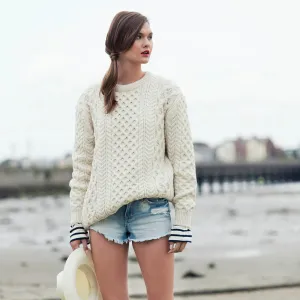 Women's Honeycomb Aran Sweater