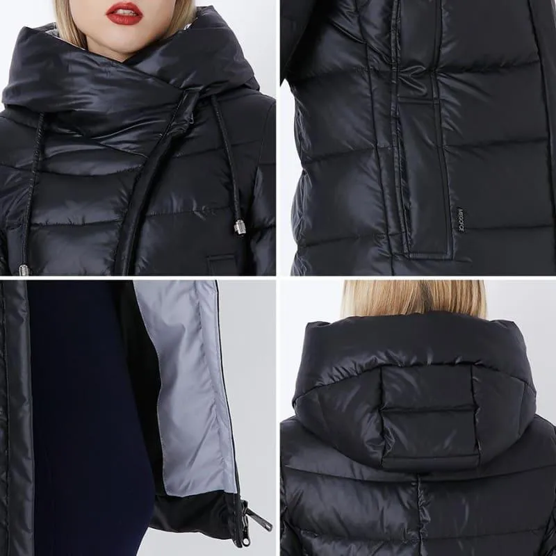 Women's Hooded Warm Parkas Bio Fluff Parka Coat