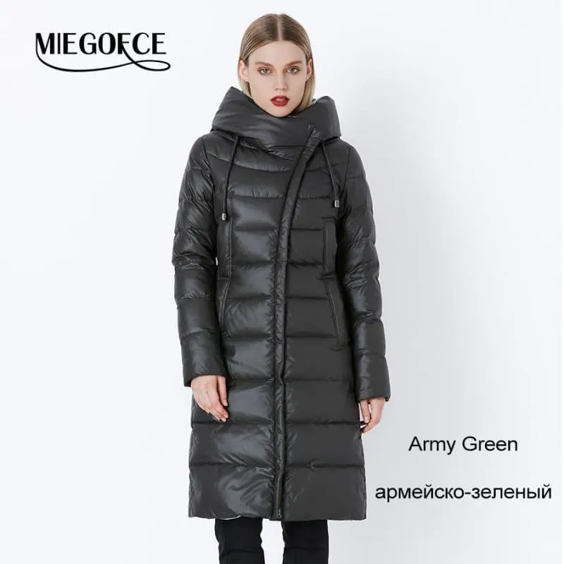 Women's Hooded Warm Parkas Bio Fluff Parka Coat