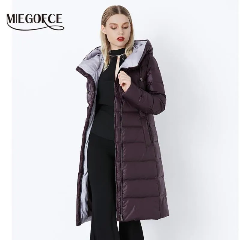 Women's Hooded Warm Parkas Bio Fluff Parka Coat