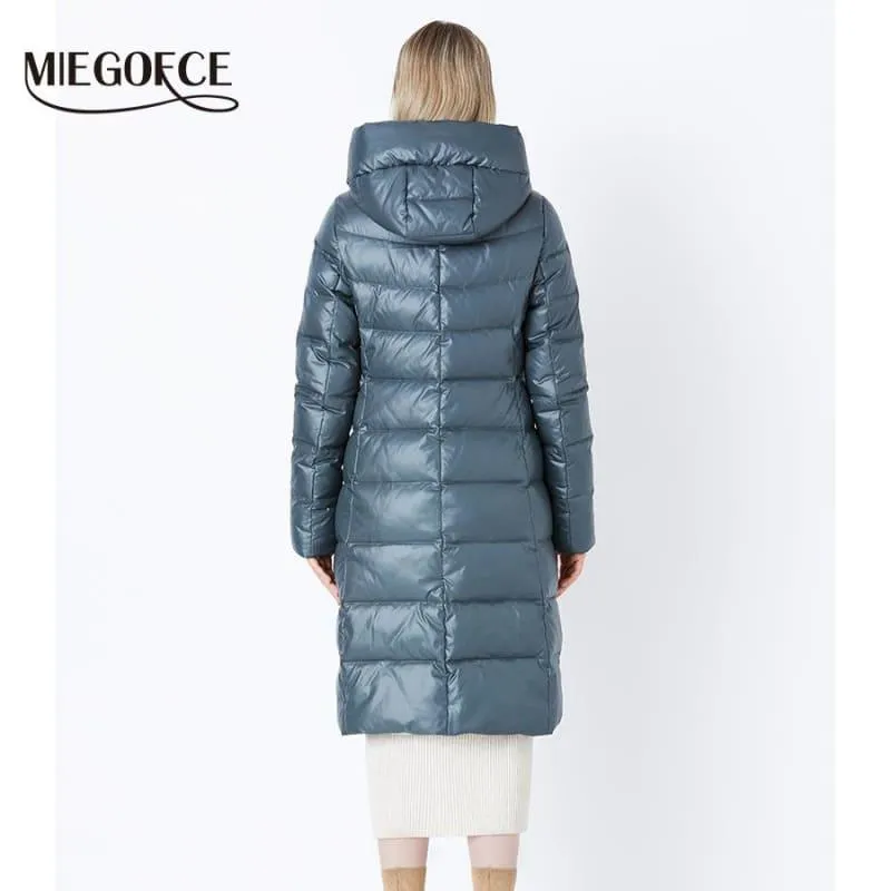 Women's Hooded Warm Parkas Bio Fluff Parka Coat