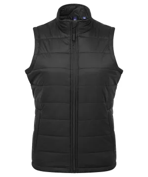 Womens Recyclight padded gilet | Black