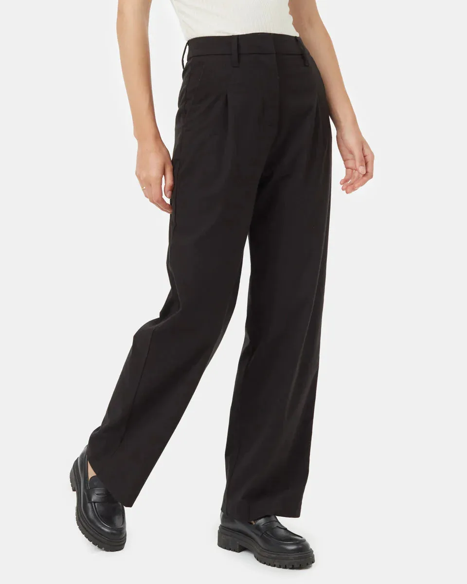 Women's Soft EcoTwill Pleat Front Pant