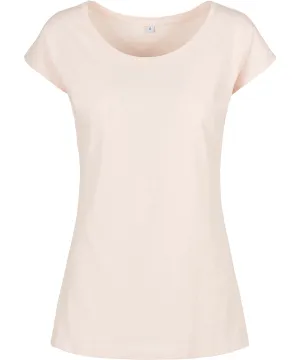 Womens wide neck tee | Pink