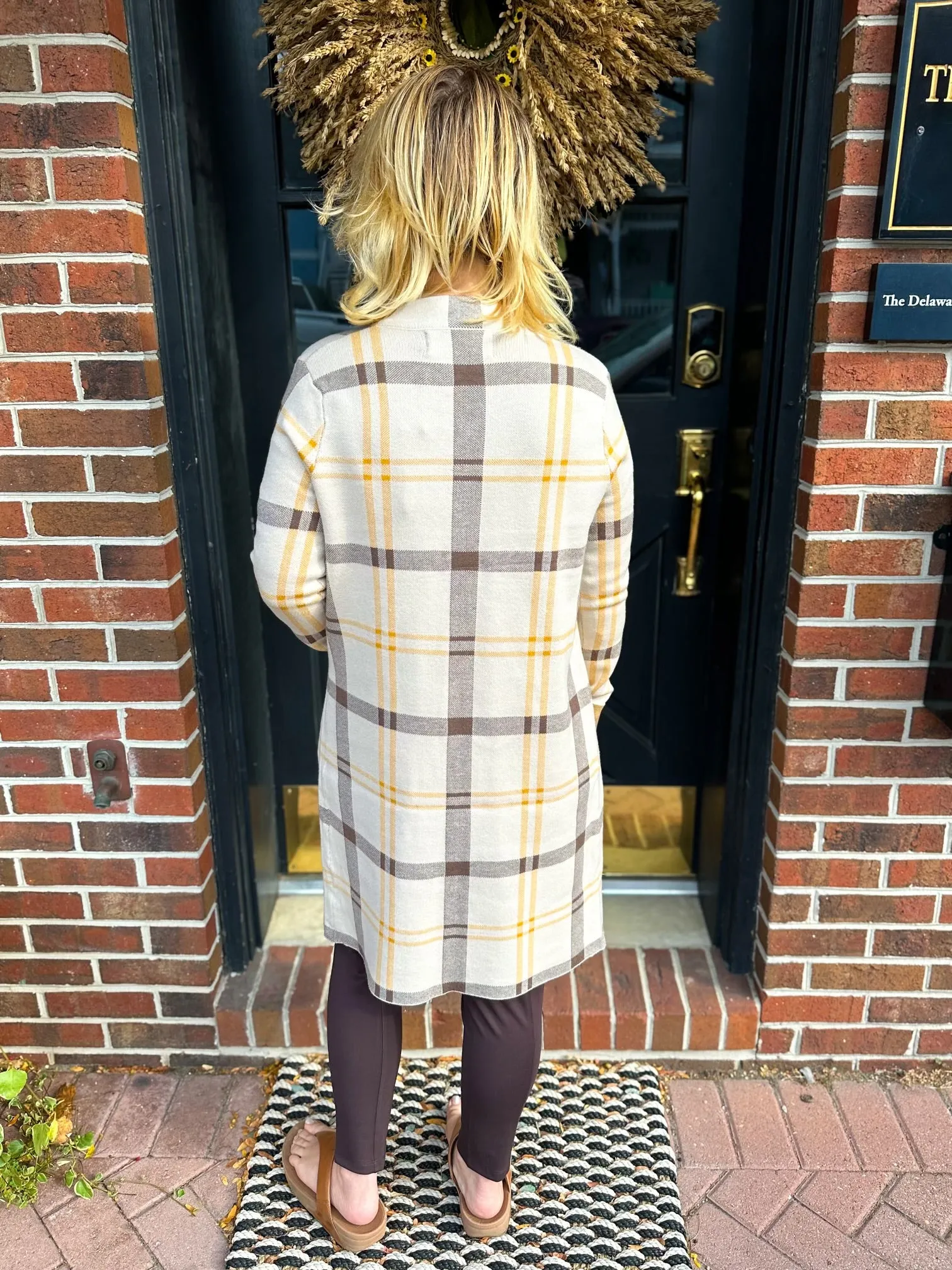 Yellow Plaid Harmon Cardigan